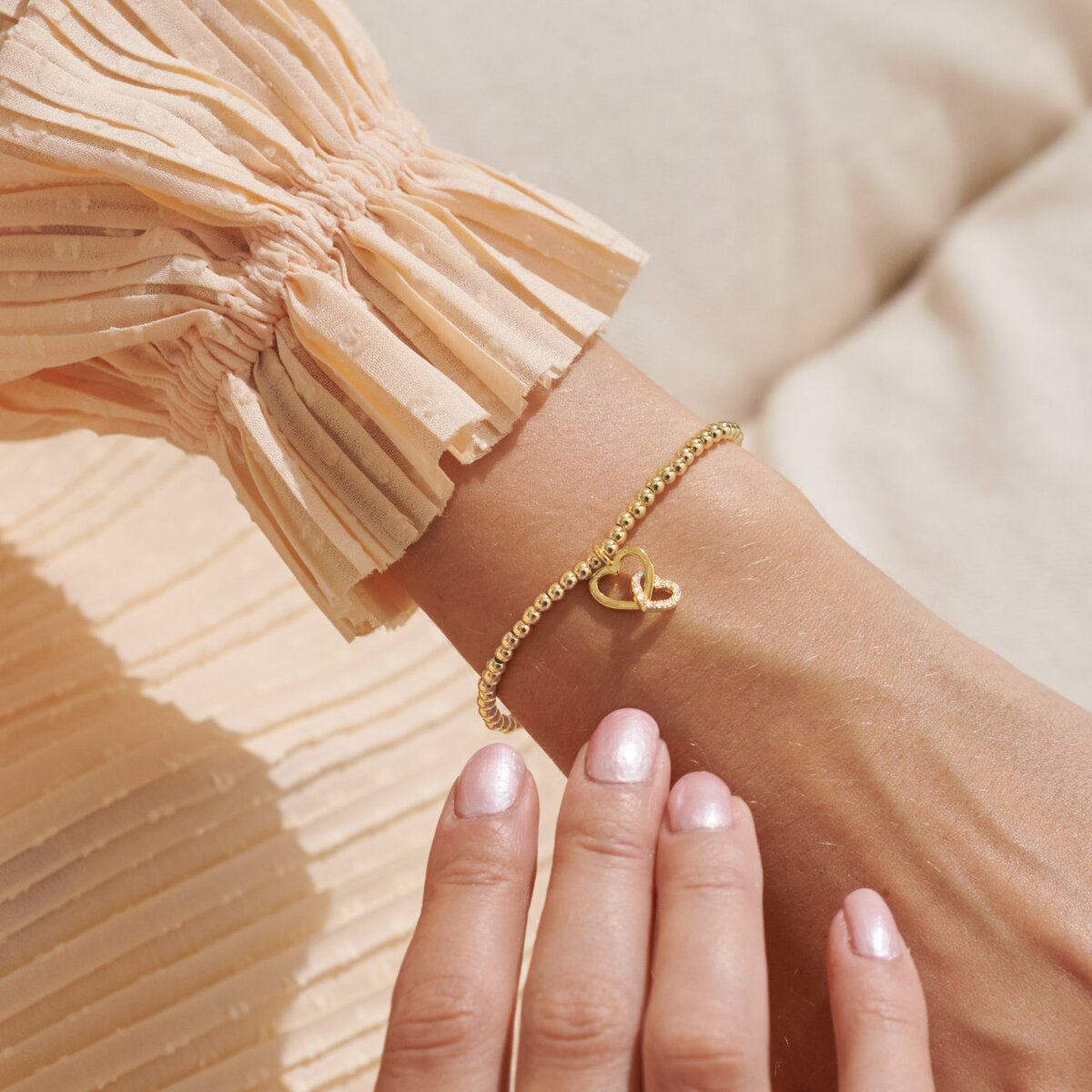 A Little 'Mother And Daughter' Gold Plated Bracelet