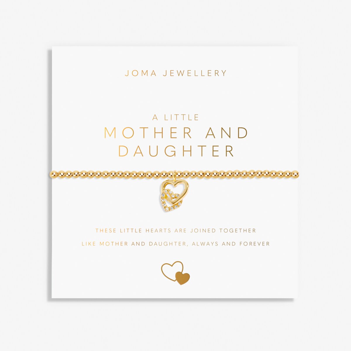 A Little 'Mother And Daughter' Gold Plated Bracelet
