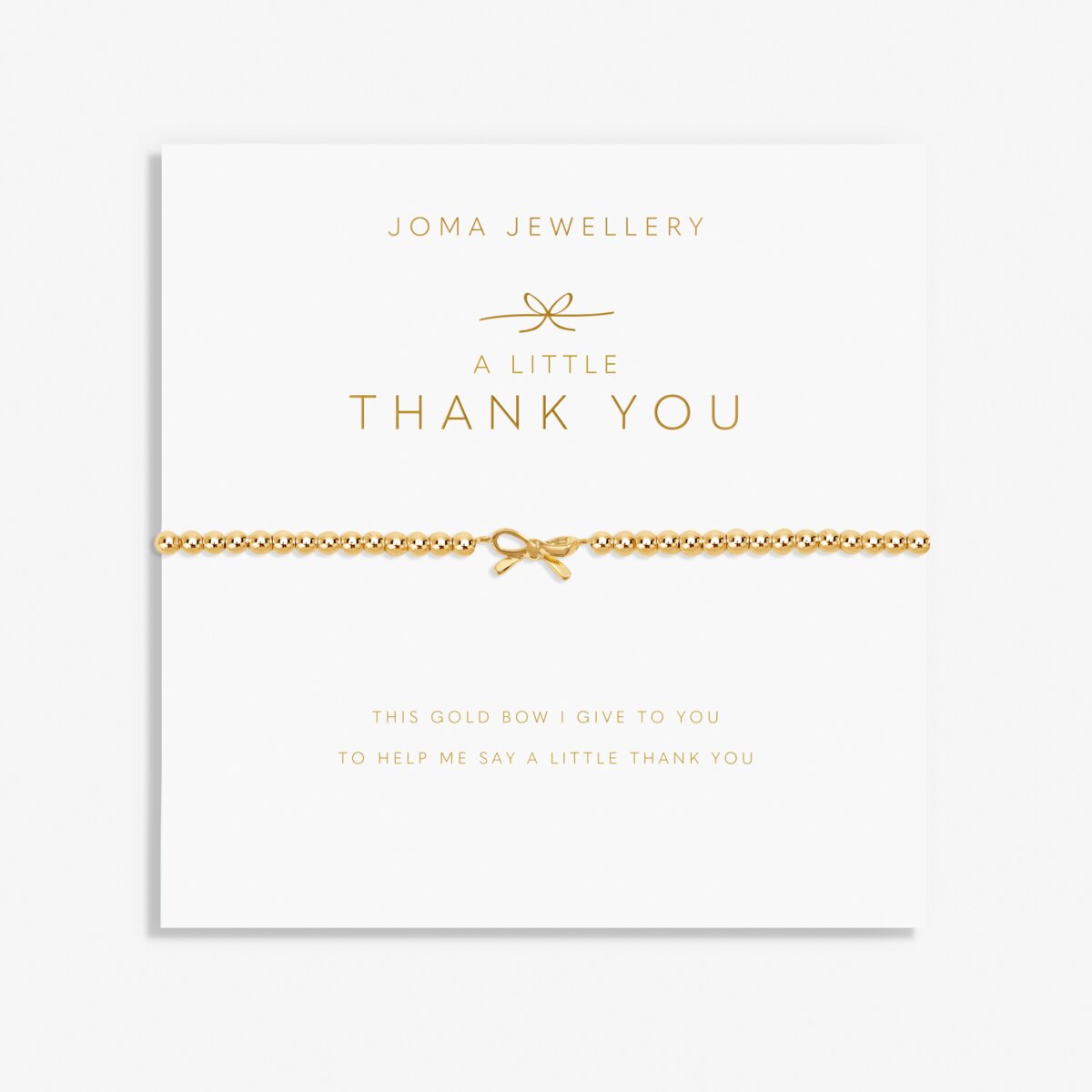 A Little 'Thank You' Gold Plated Bracelet