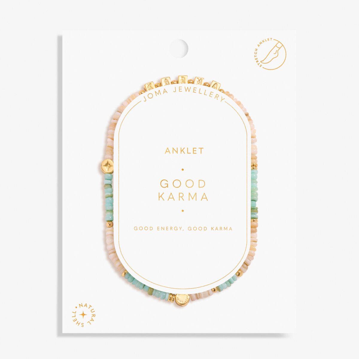 Happy Little Moments 'Good Karma' Gold Plated Anklet