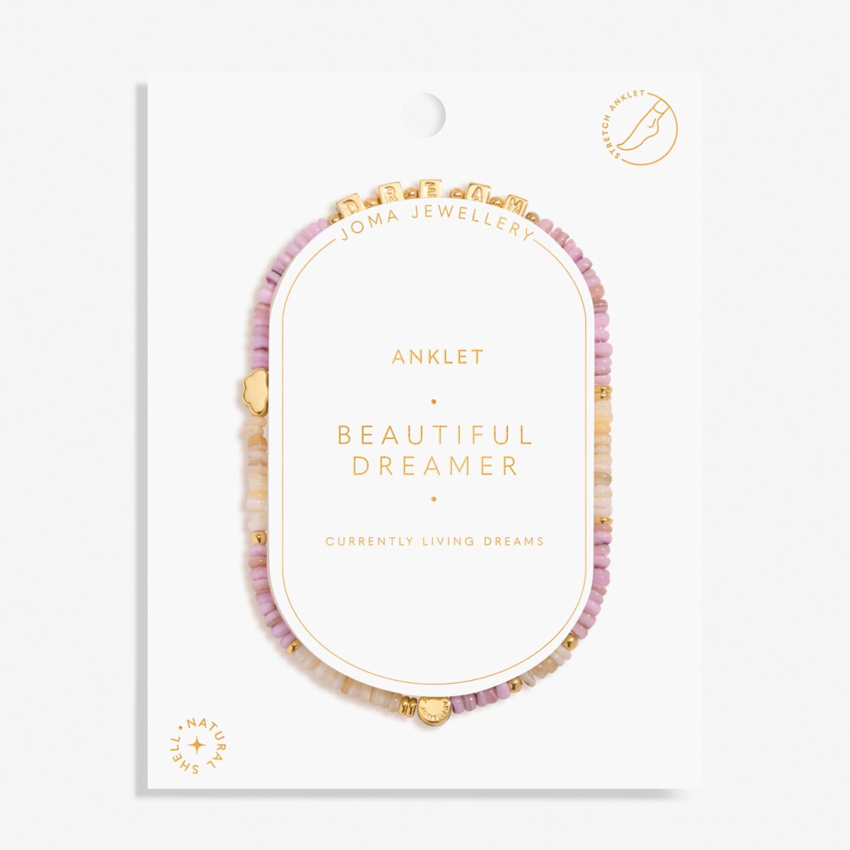 Happy Little Moments 'Beautiful Dreamer' Gold Plated Anklet