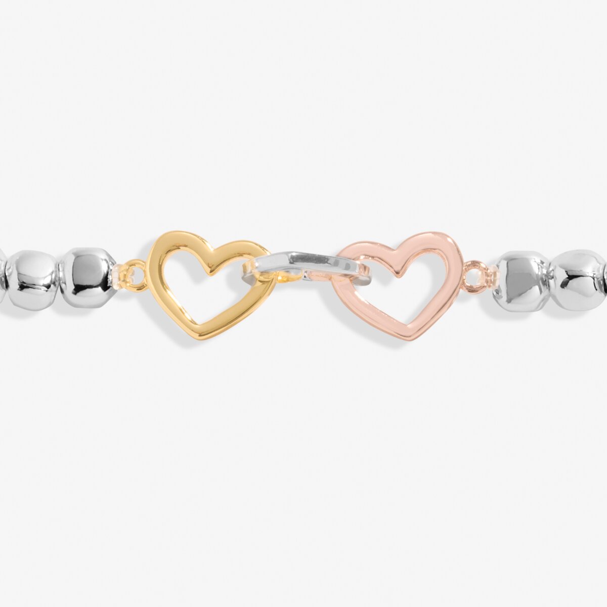 Forever Yours 'Daughter Forever Treasured' Trio In Silver, Gold & RG Plated Bracelet