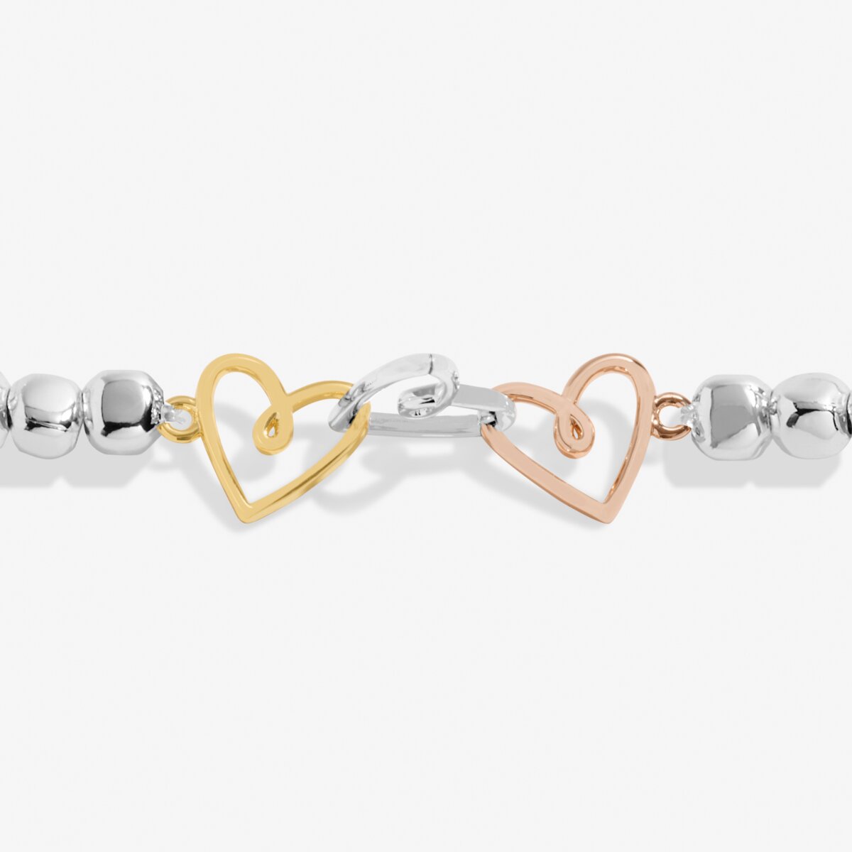 Forever Yours 'Happy Ever After' Trio In Silver, Gold & RG Plated Bracelet