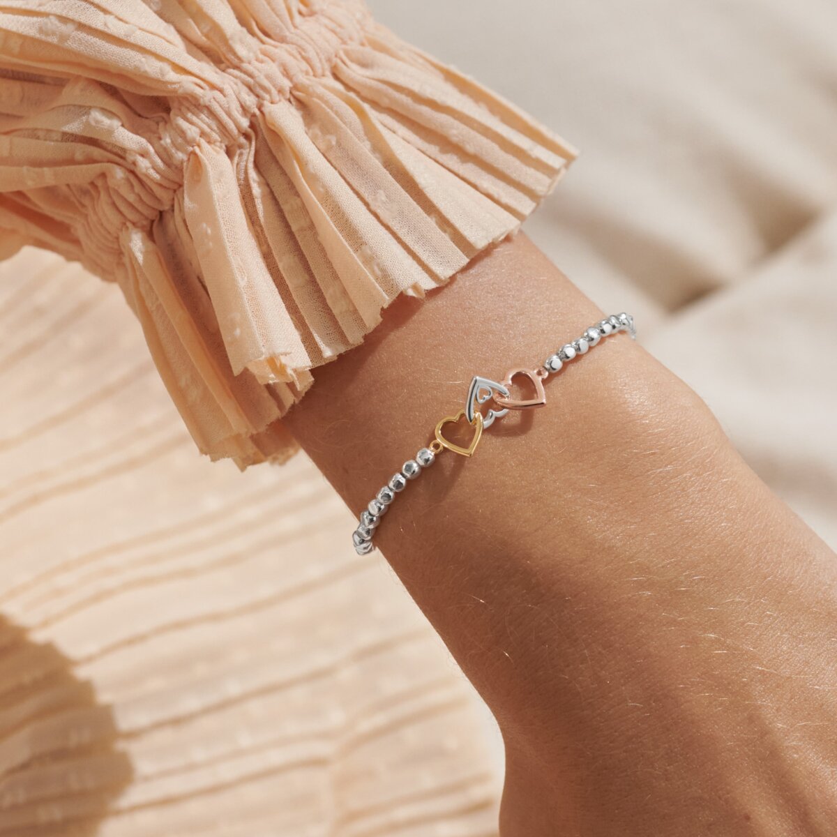 Forever Yours 'Beautiful New Chapter' Trio In Silver, Gold & RG Plated Bracelet