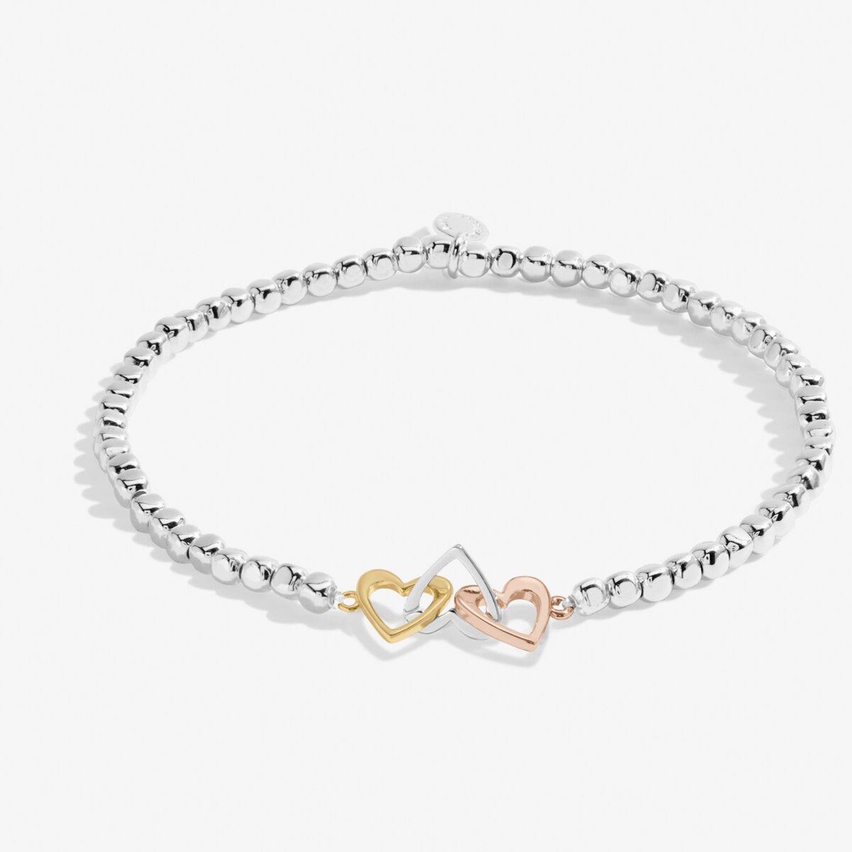 Forever Yours 'Thankful Grateful Blessed' Trio In Silver, Gold & RG Plated Bracelet