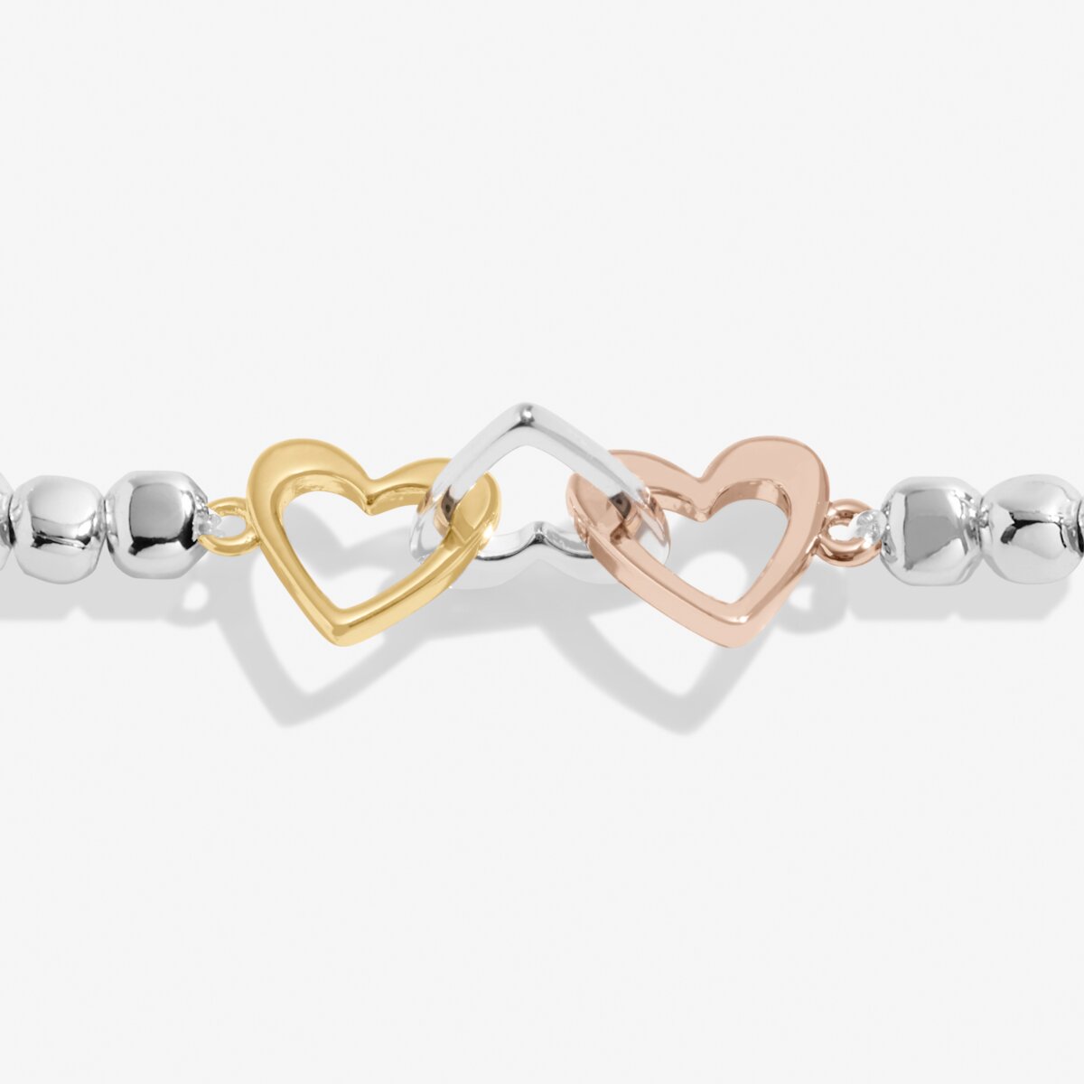 Forever Yours 'Thankful Grateful Blessed' Trio In Silver, Gold & RG Plated Bracelet