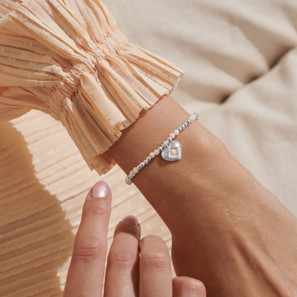 Birthstone A Little 'July' Silver Plated Bracelet
