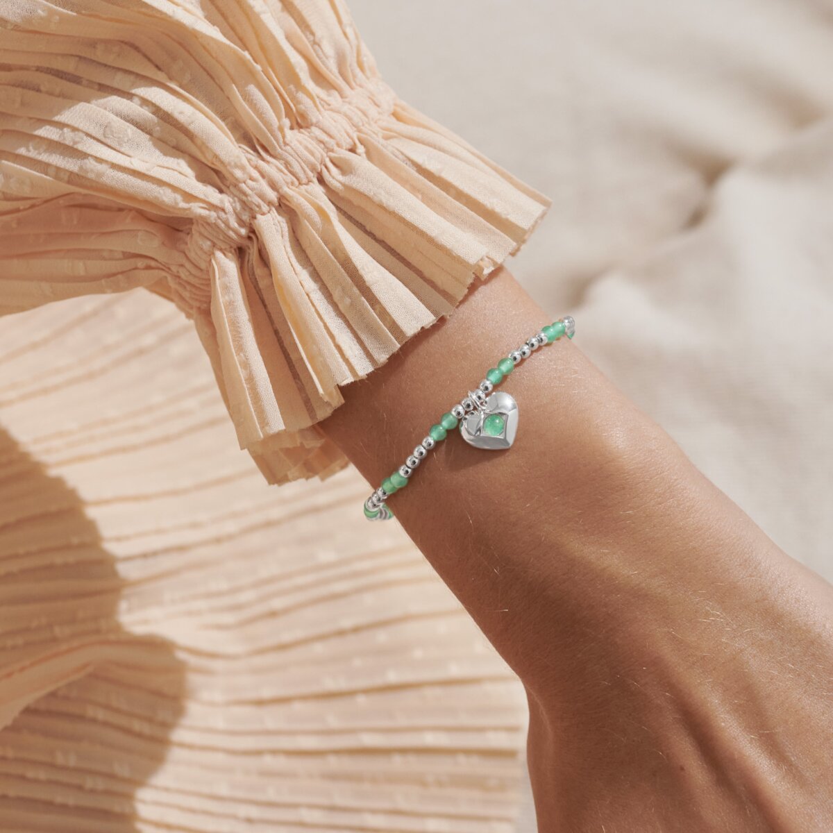 Birthstone A Little 'August' Silver Plated Bracelet