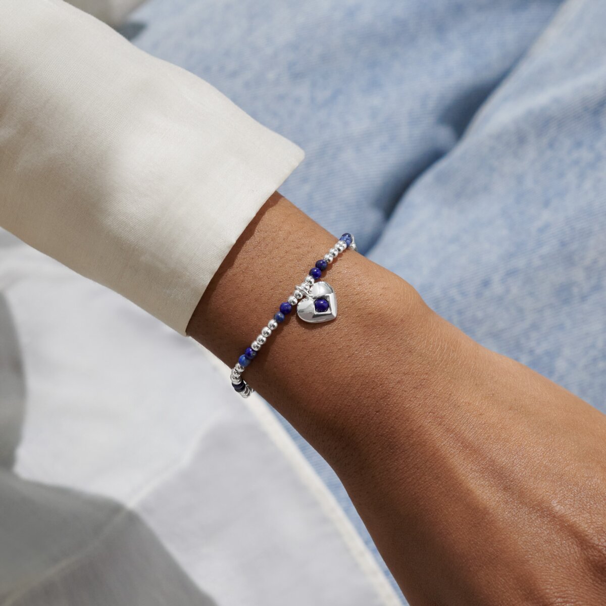 Birthstone A Little 'September' Silver Plated Bracelet
