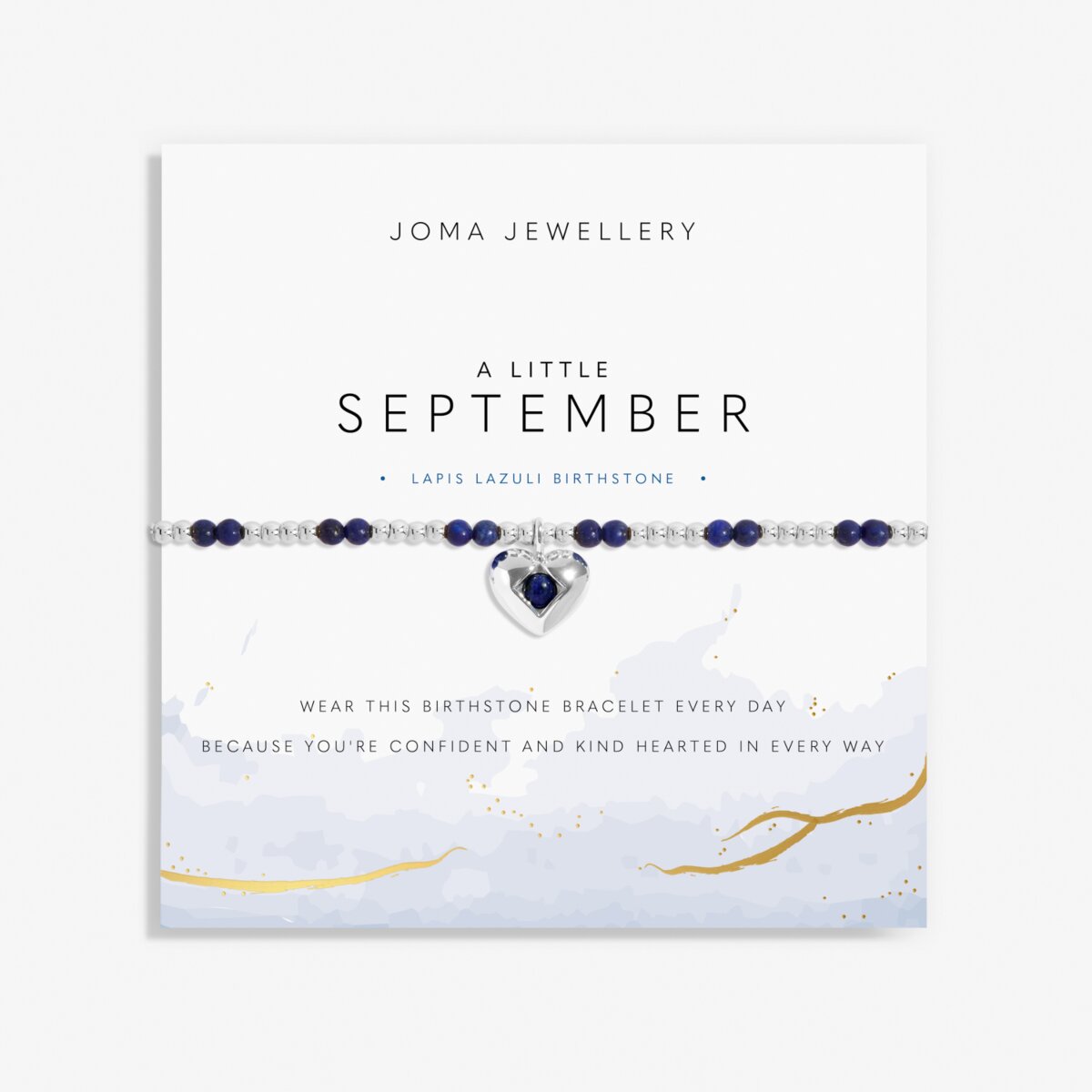 Birthstone A Little 'September' Silver Plated Bracelet