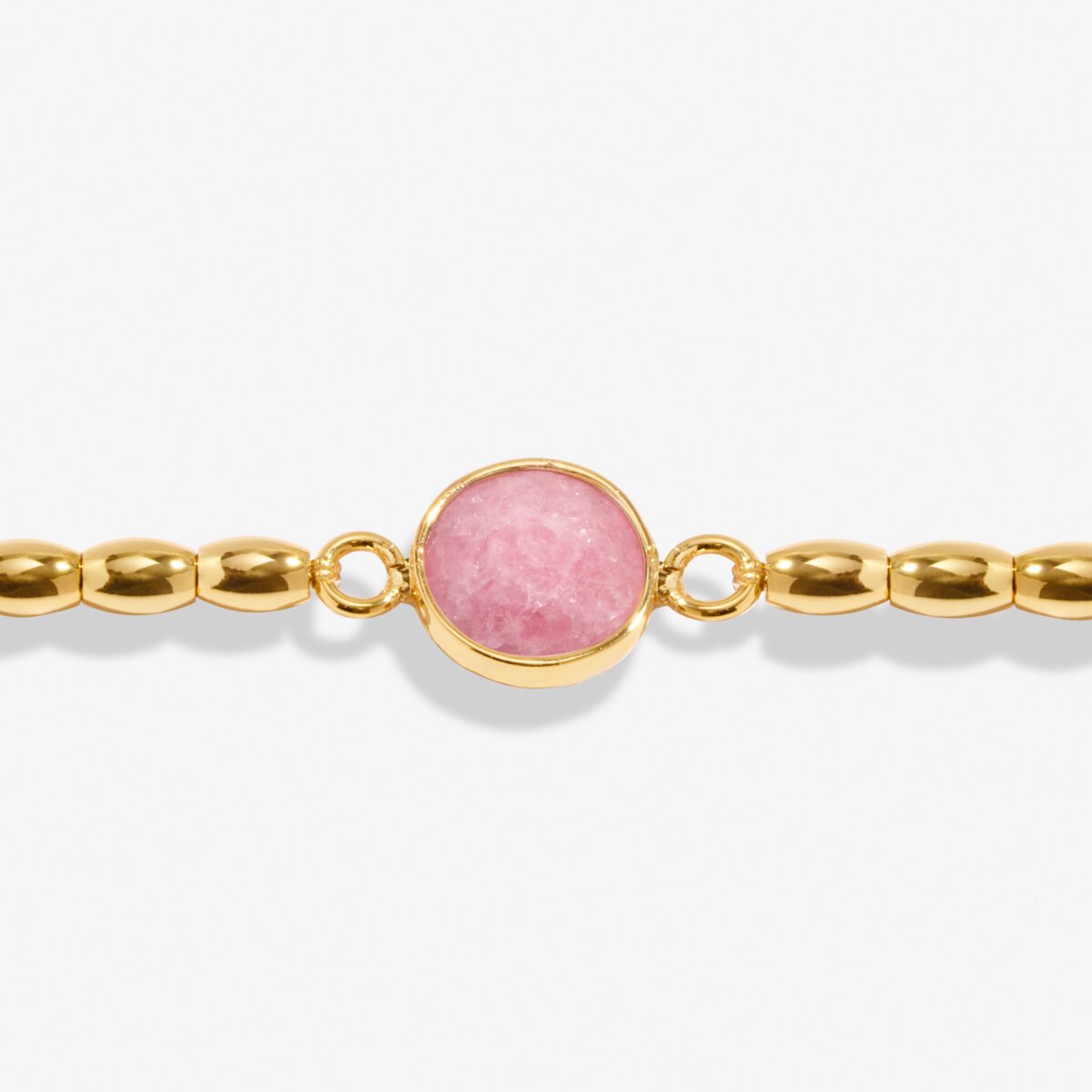 Serenity Stones Watermelon Quartz Gold Plated Bracelet
