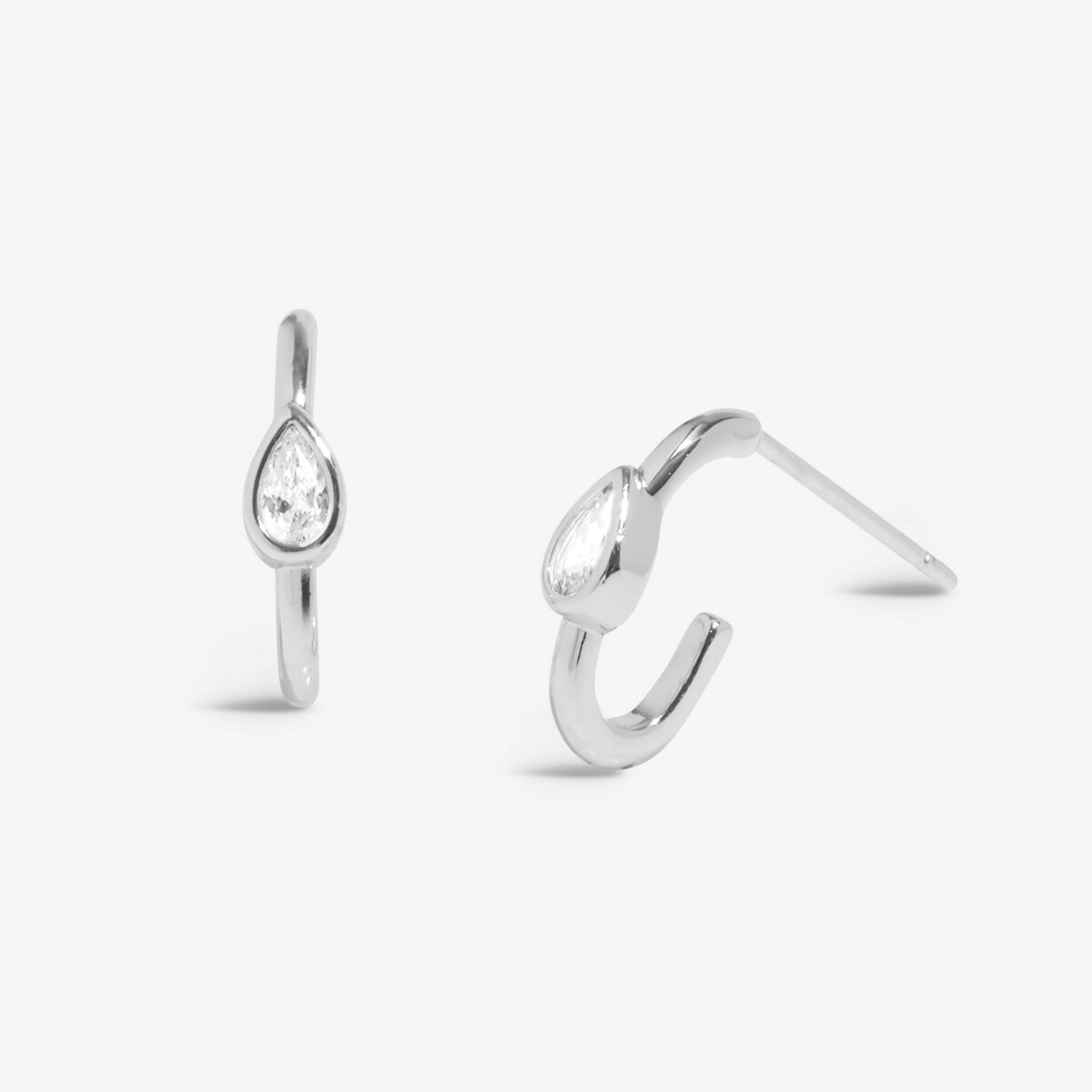 Soul Shine Linked Circles Silver Plated Earrings Stack