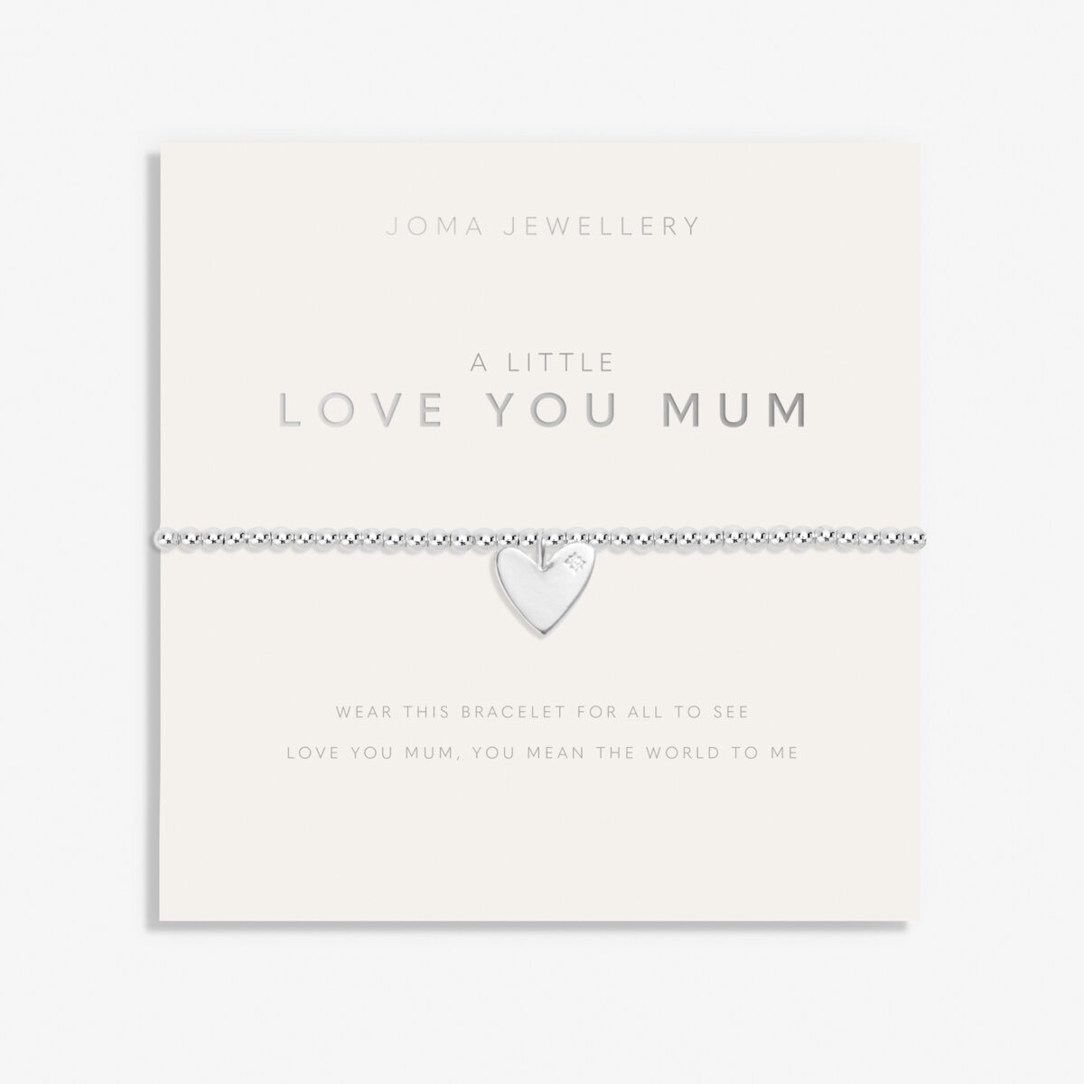 Mother's Day A Little 'Love You Mum' Silver Plated Bracelet