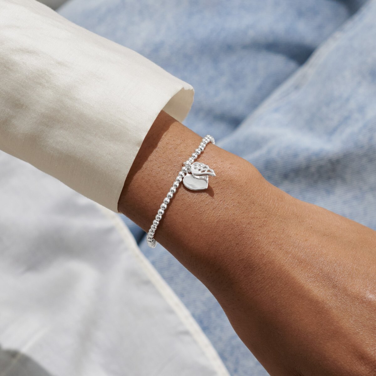 Mother's Day A Little 'Mums Are Angels In Disguise' Silver Plated Bracelet