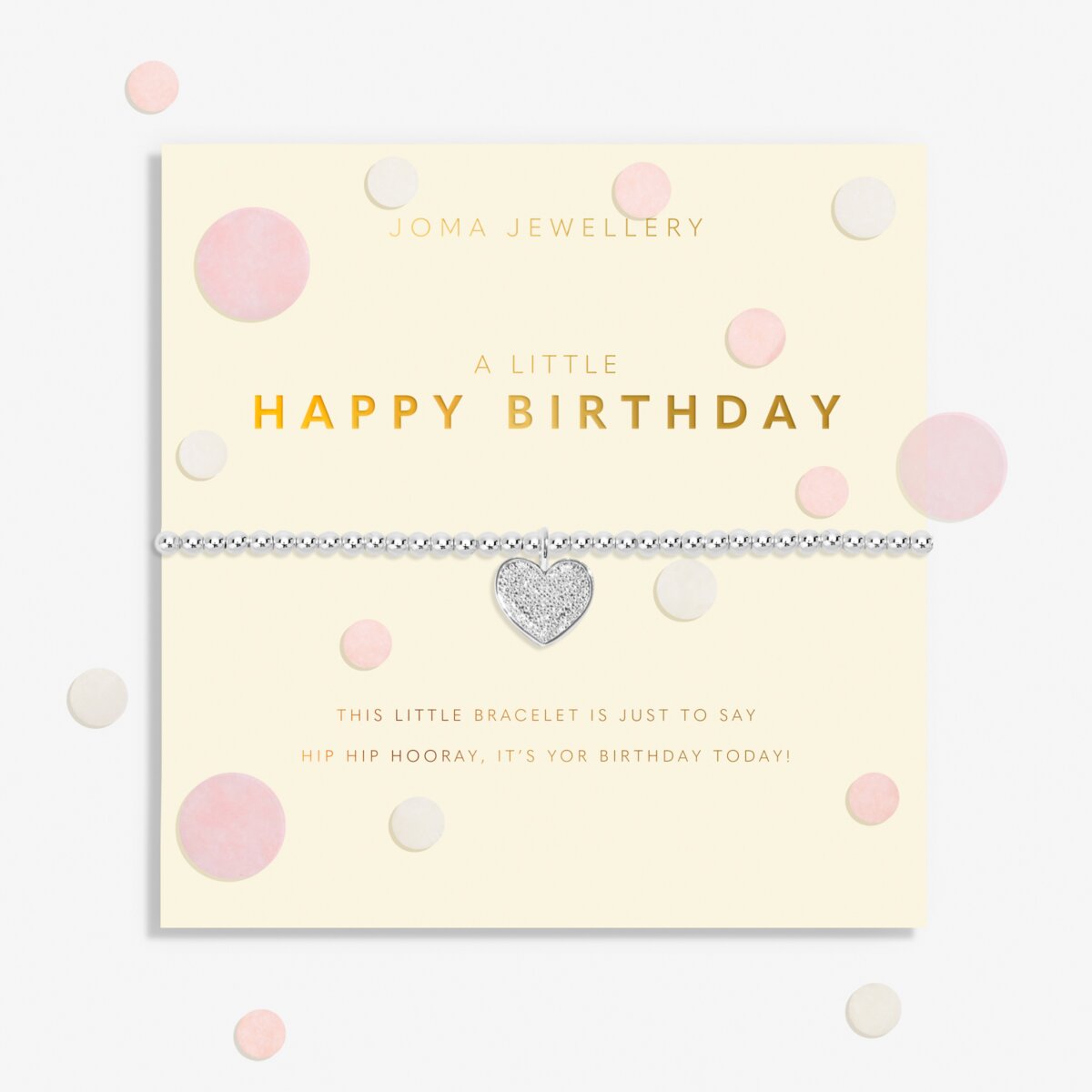 Confetti A Little 'Happy Birthday' Silver Plated Bracelet