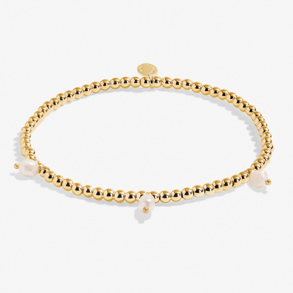 Three Pearl Gold Plated Anklet