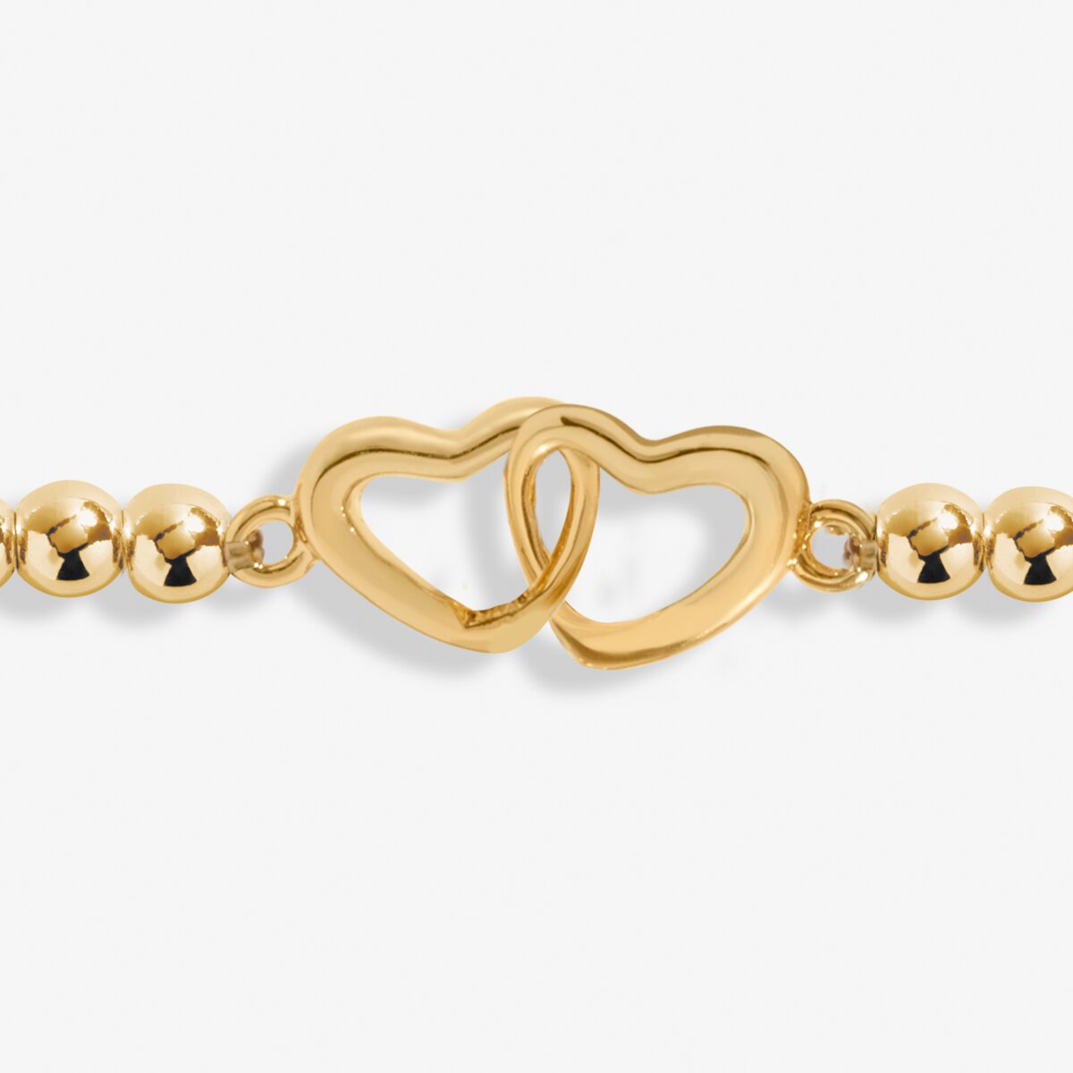 Linked Heart Gold Plated Anklet