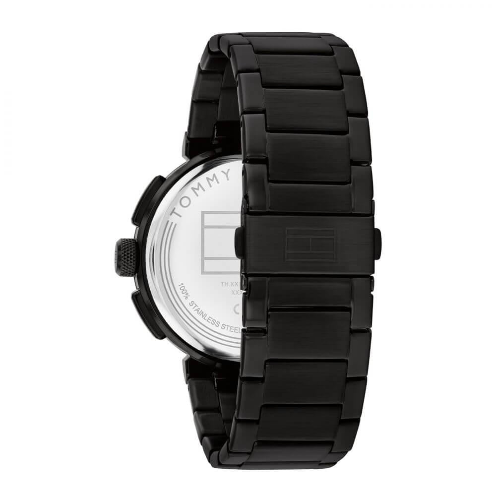 Lorenzo Black Dial With Black SS Bracelet Mens Watch