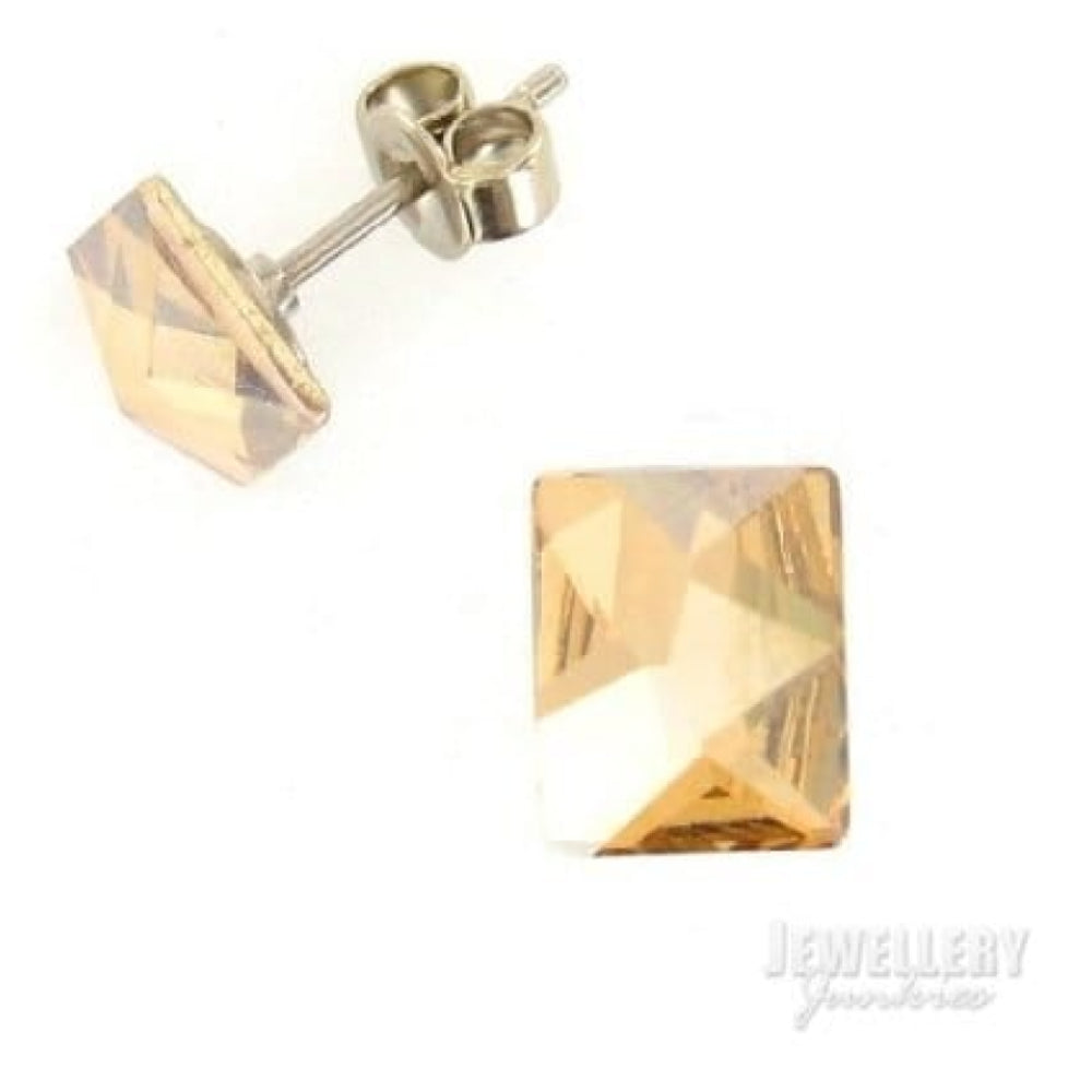 Crystallized Champagne Swarovski Earrings