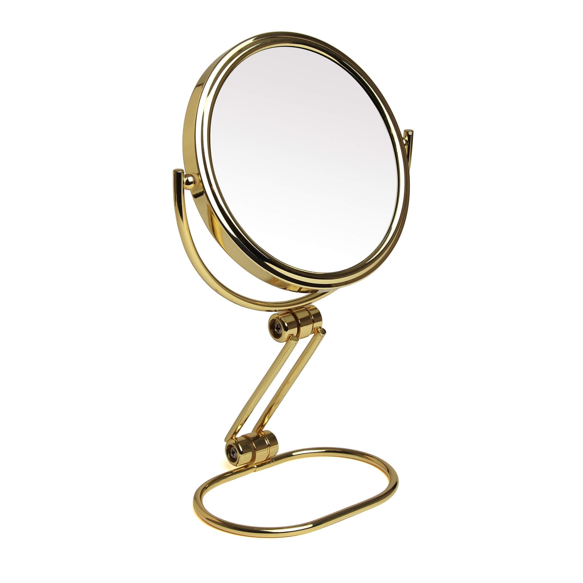 Gold Foldable Mirror H 29cm & D 15cm