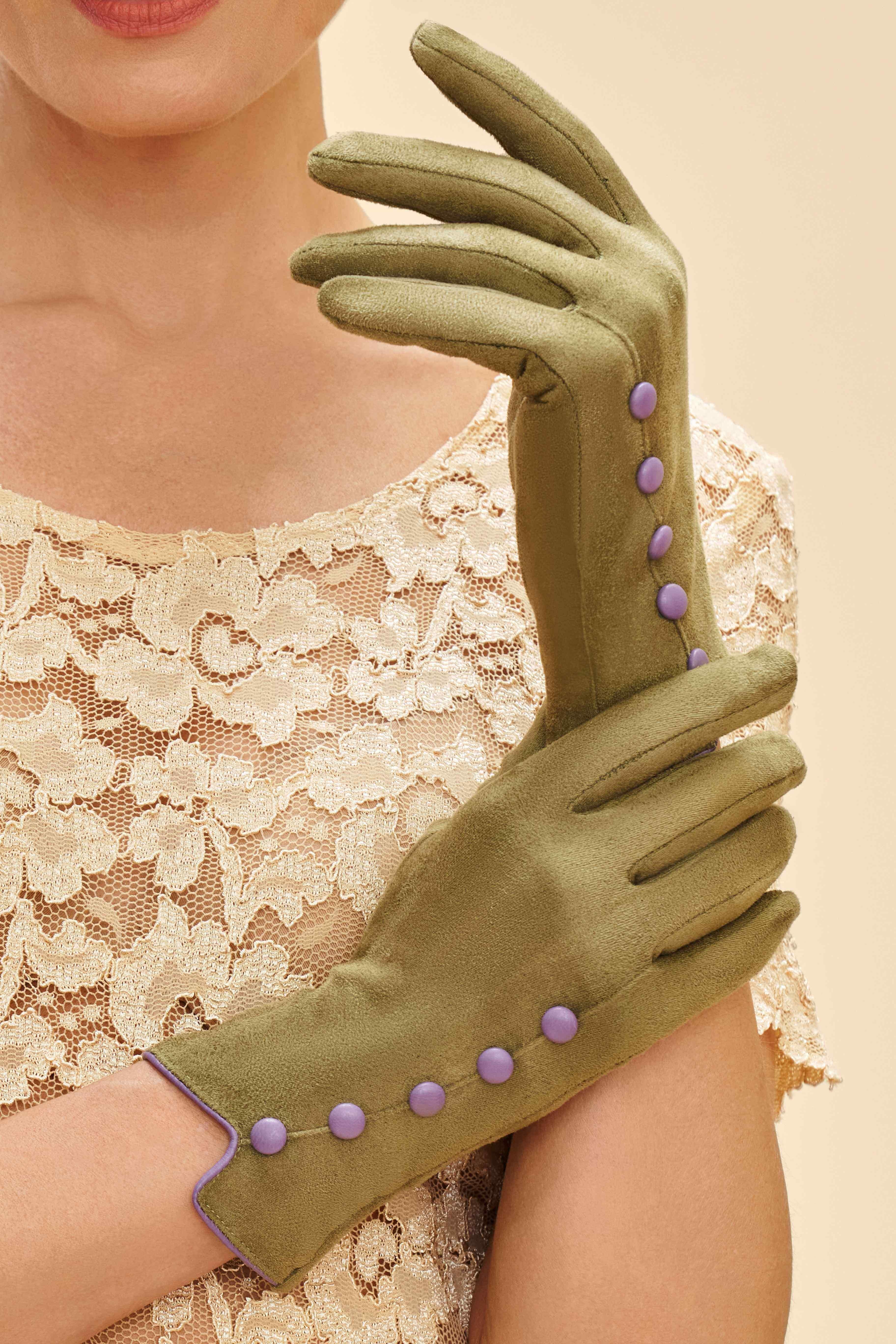 Beatrice Gloves - Sage