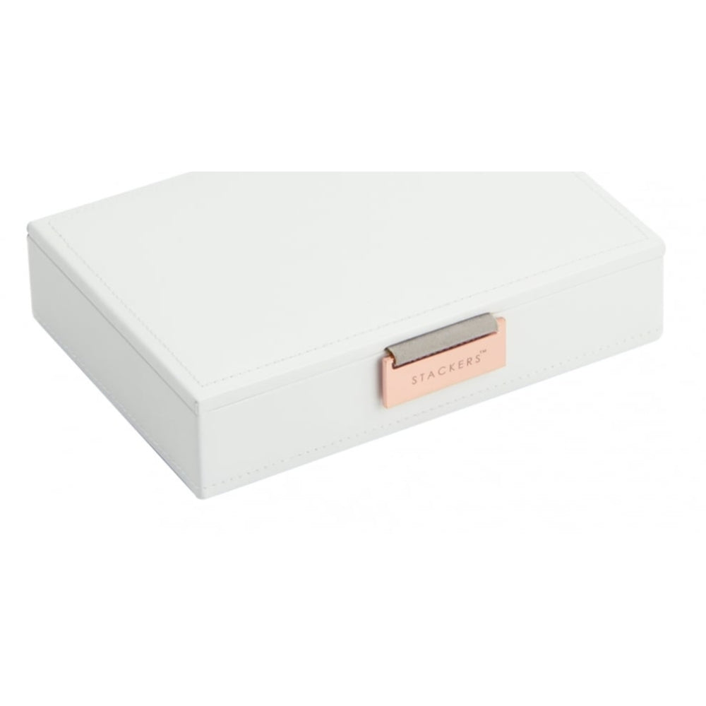 Limited Edition White Mini Lidded Stacker Rose Gold