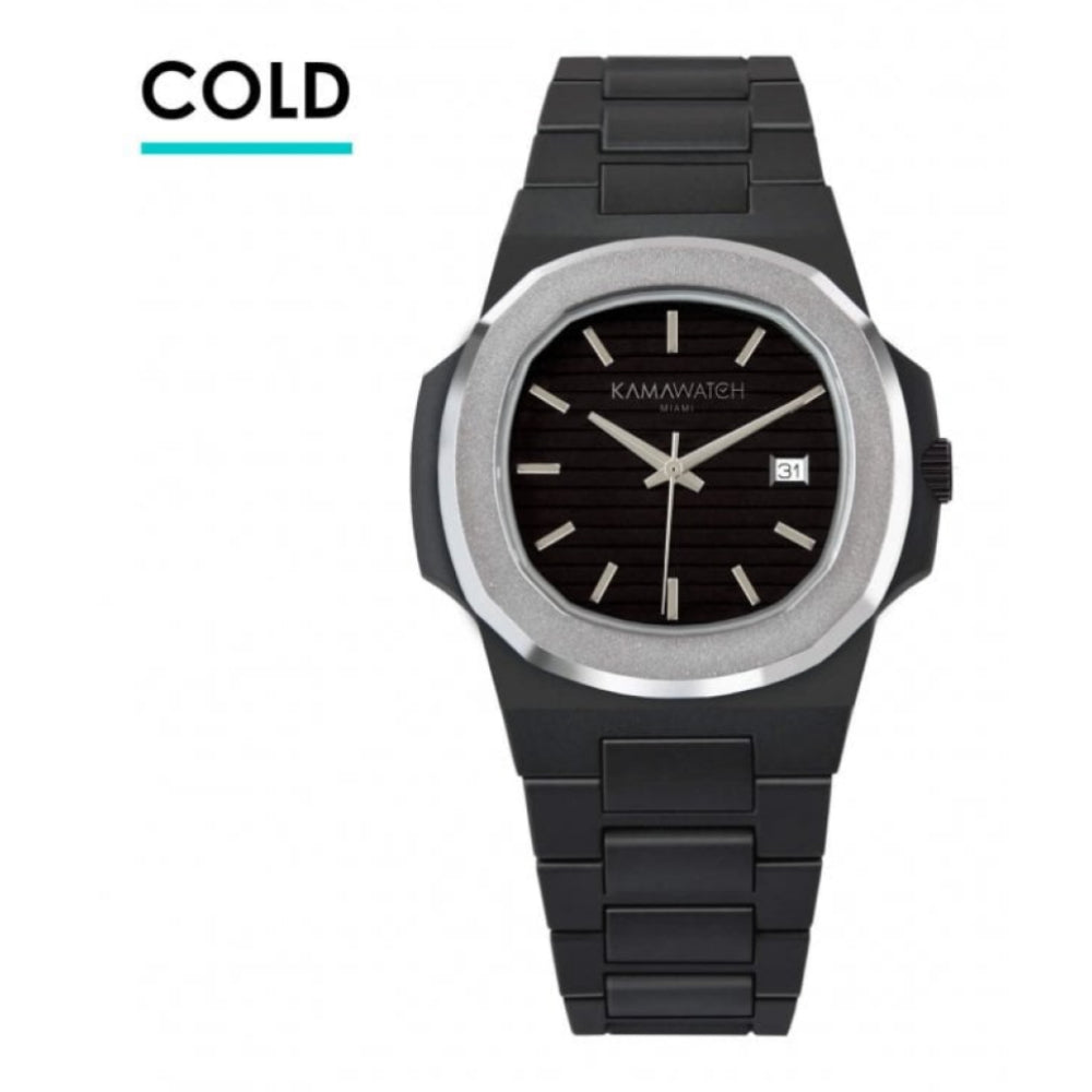 Vintage Millenium Black & Silver Strap Wristwatch