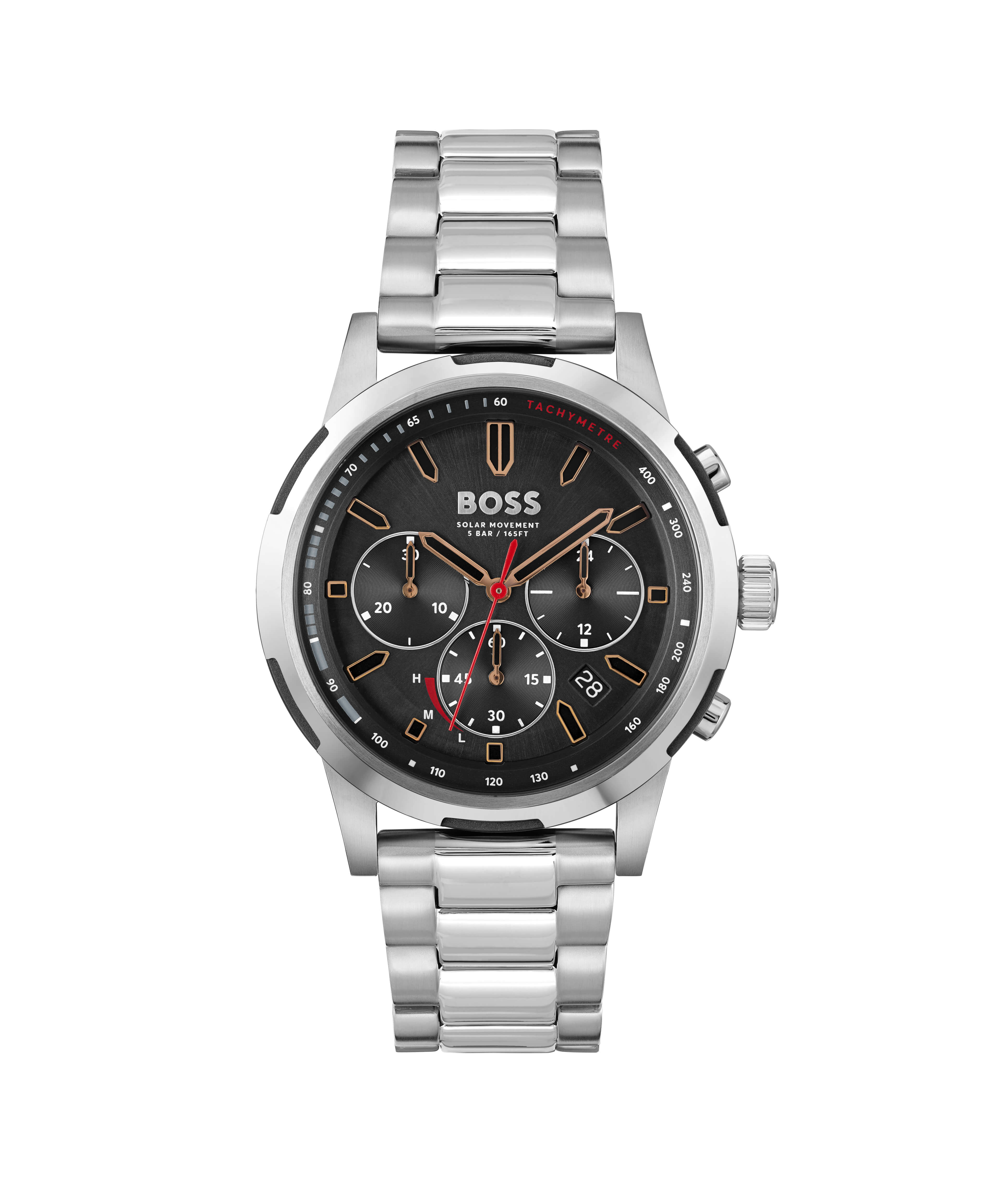Solgrade Recycled SS Strap Solar Powered Watch
