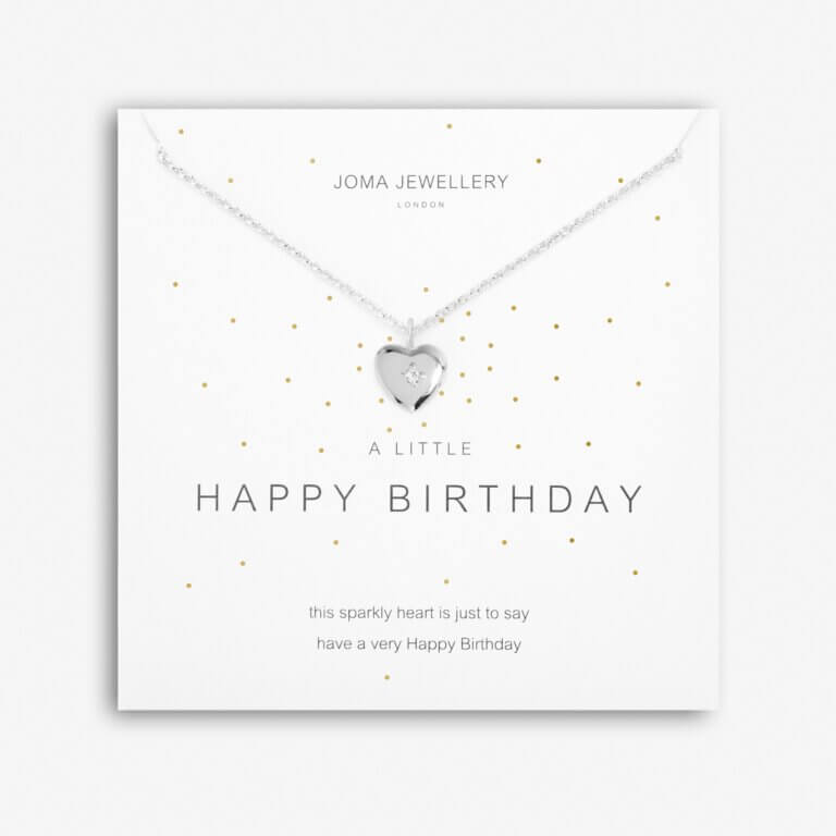 A Little | Happy Birthday | Silver | Necklace | 46cm + 5cm Extender