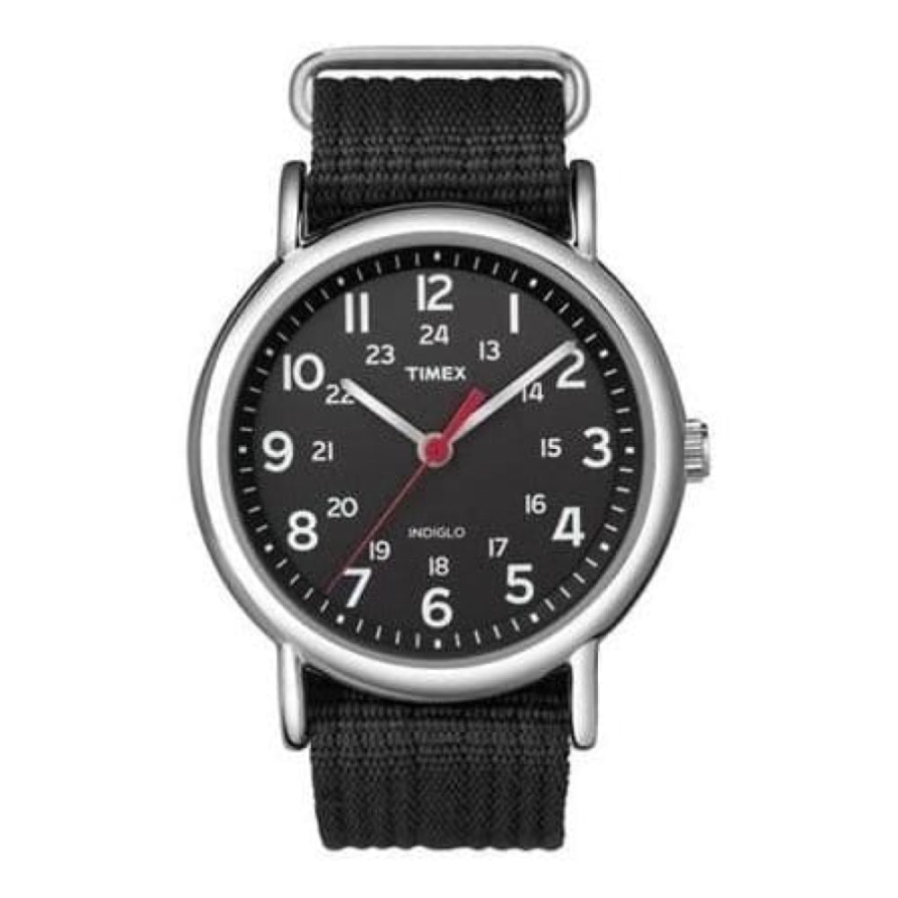Unisex Weekender Black Fabric Strap Watch
