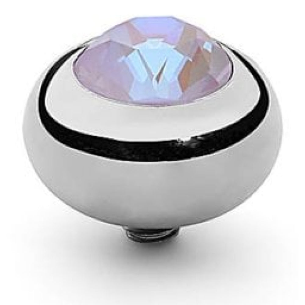 10mm Interchangeable Tondo Lavender Delite Crystal Top in S/P