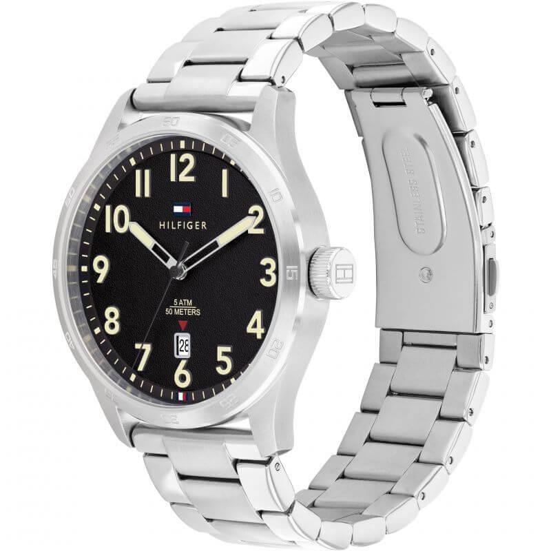 Forrest SS Bracelet With Black Dial Gents Watch