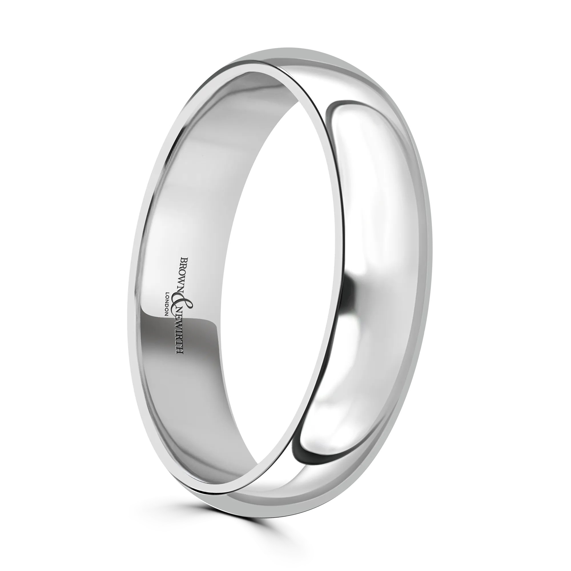 Classic Court Platinum 5mm Wedding Band