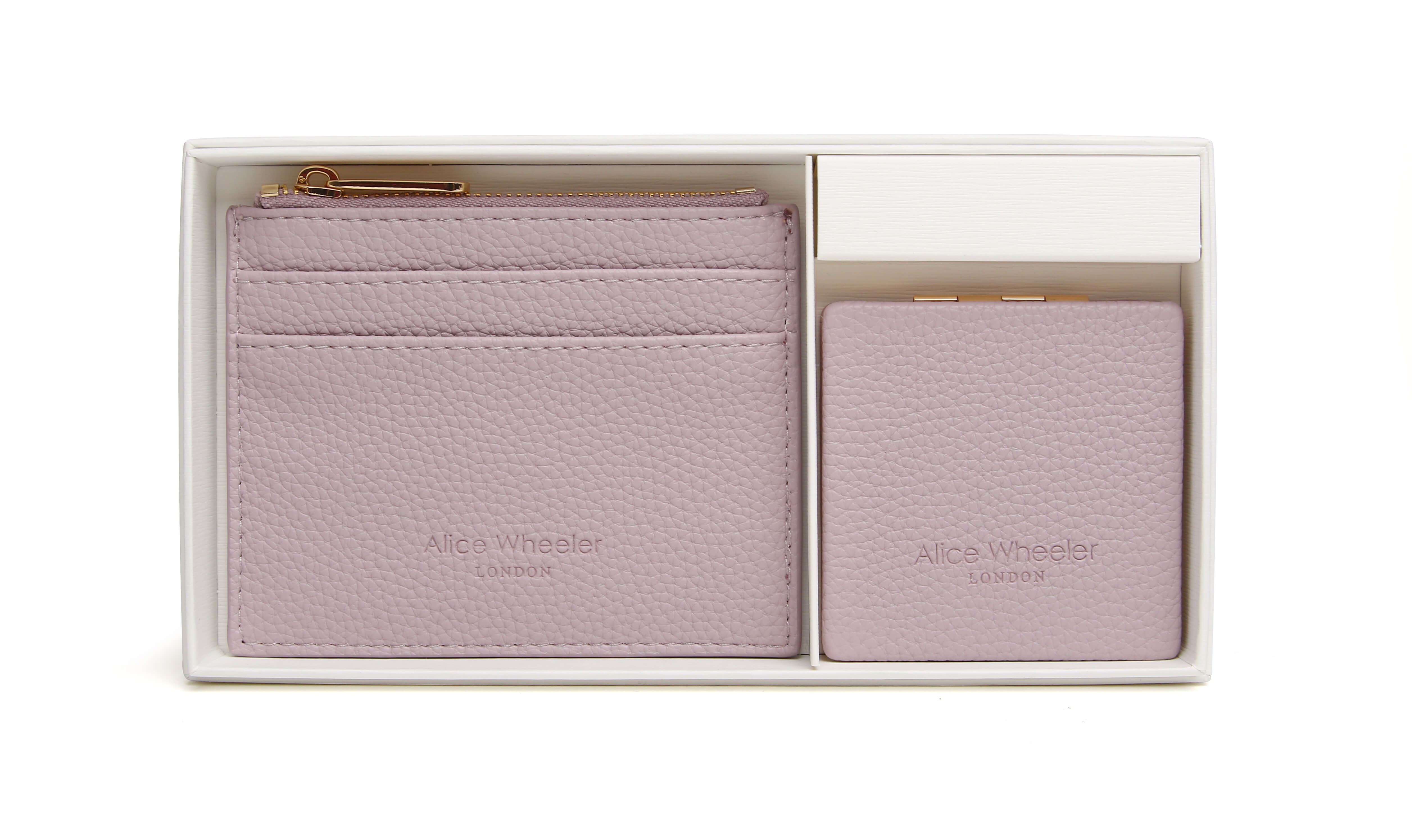 Lavender Purse & Mirror Compact Gift Set