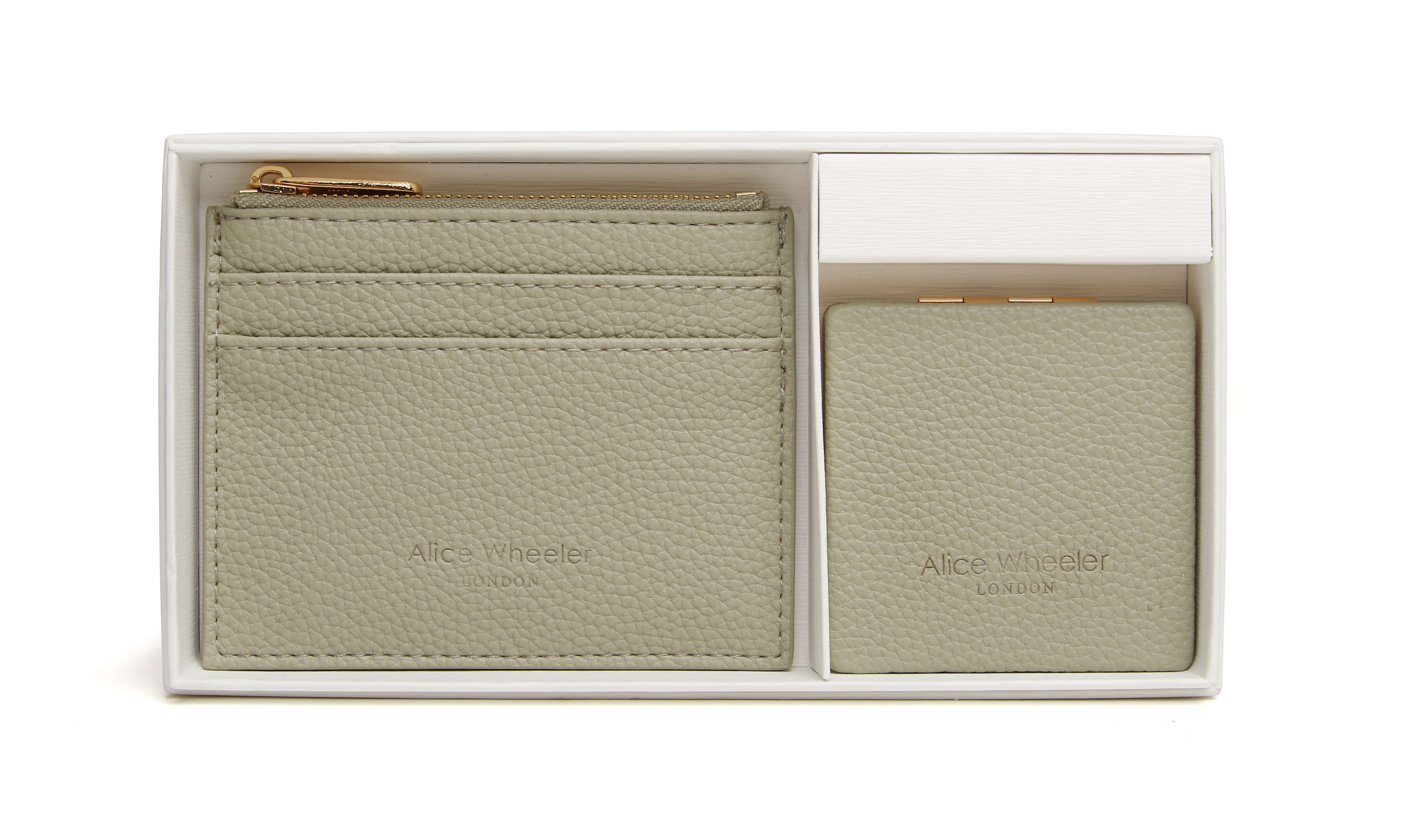 Pistachio Purse & Mirror Compact Gift Set