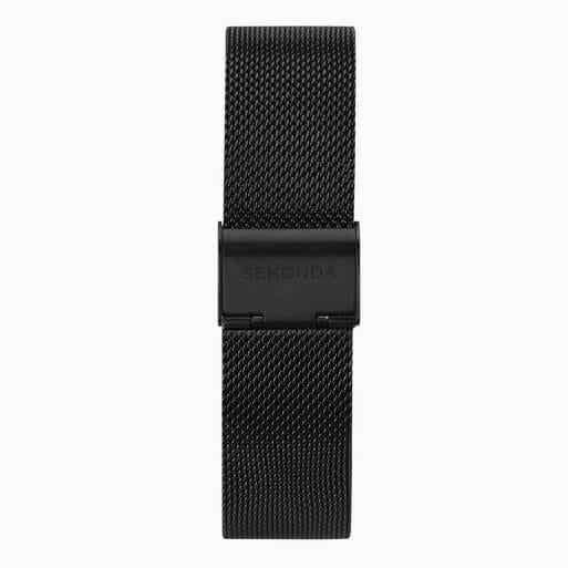 Black Case with Black Dial & Mesh Strap Men's Nordic Watch