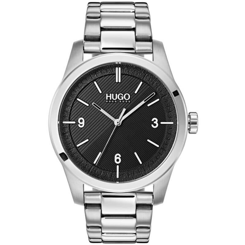 CREATE Black Dial Stainless Steel Bracelet Watch