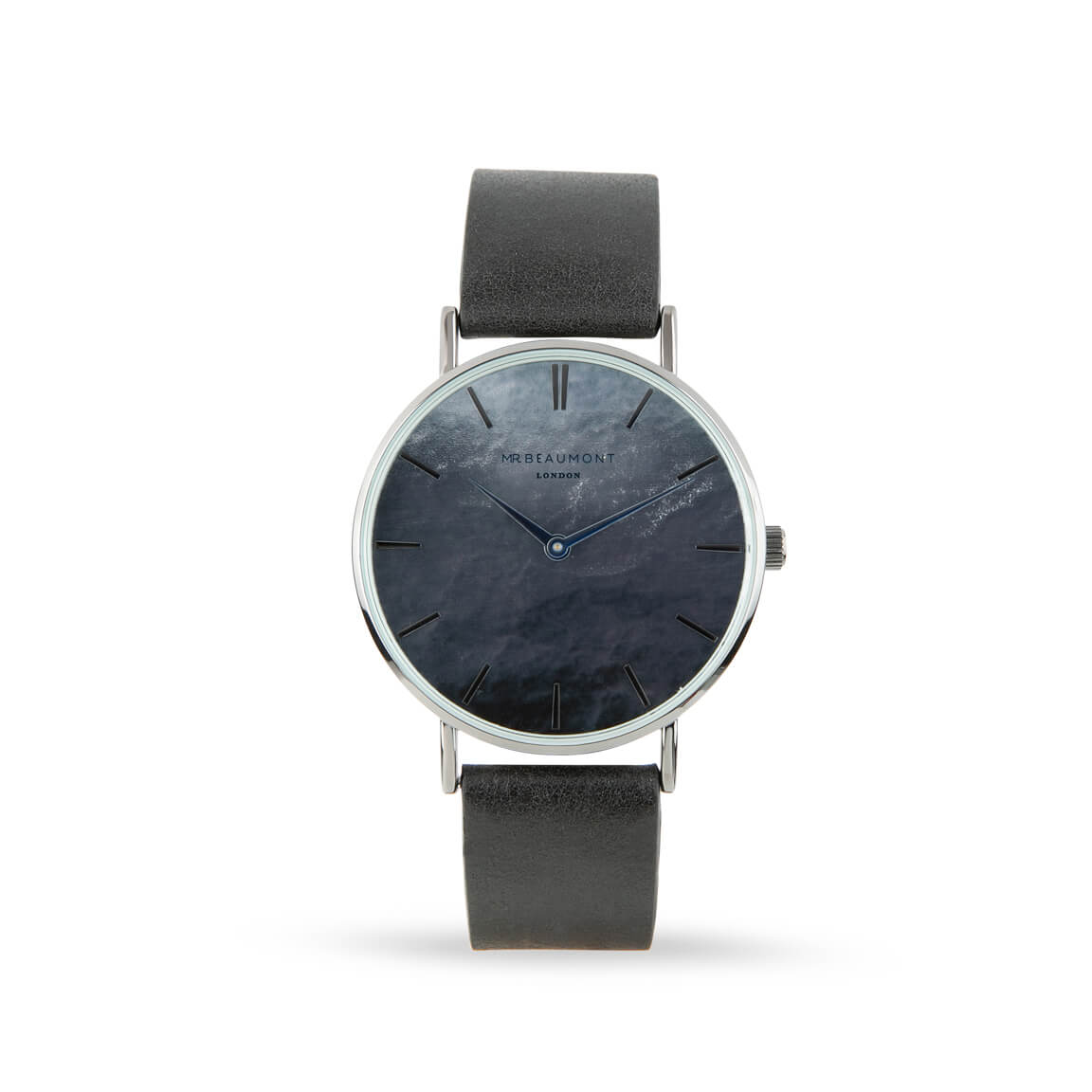 Mr Beaumont Carbon Black Dial With Black Strap