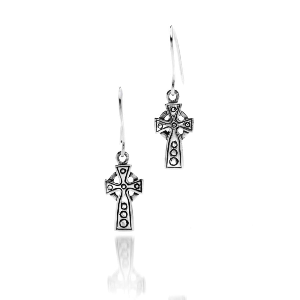 Celtic Small Cross Earrings
