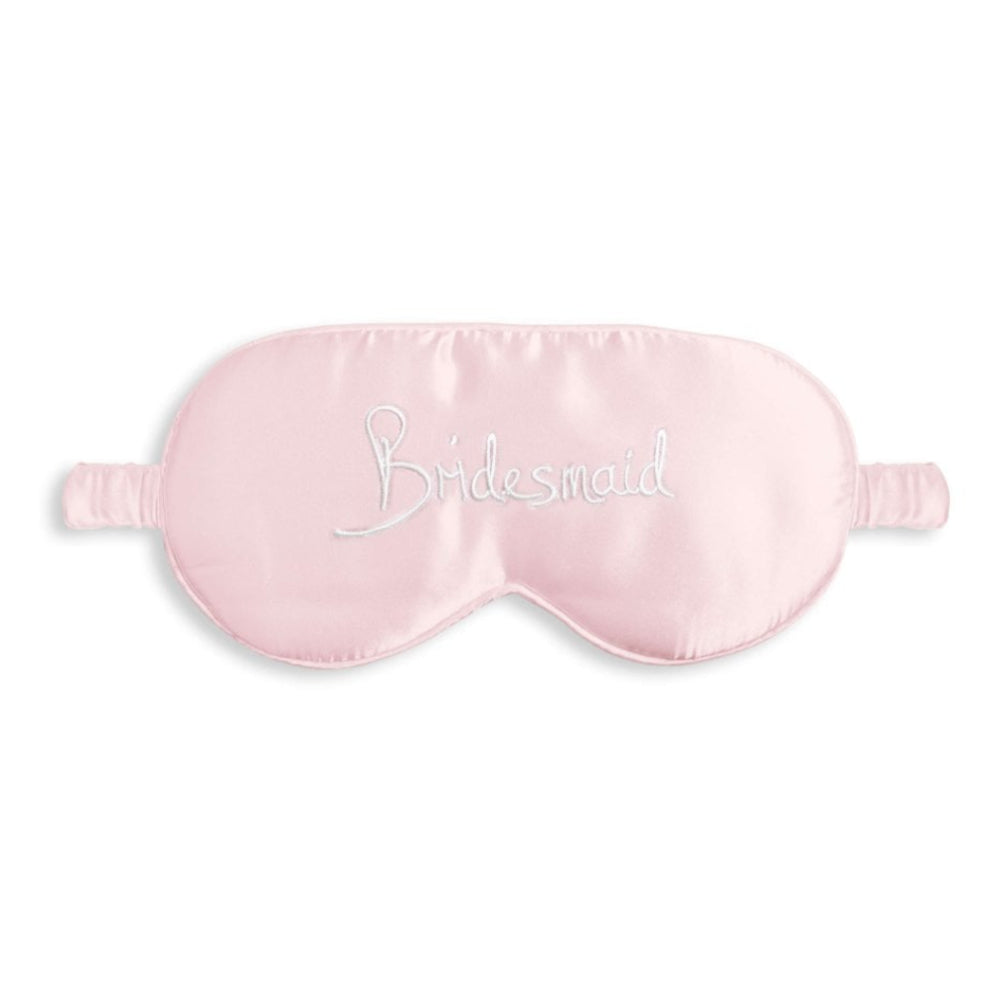 Satin Eye Mask - Bridesmaid - Pink - 11x21.5cm