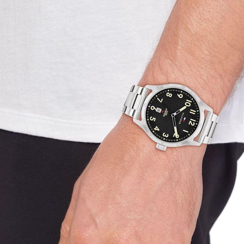 Forrest SS Bracelet With Black Dial Gents Watch