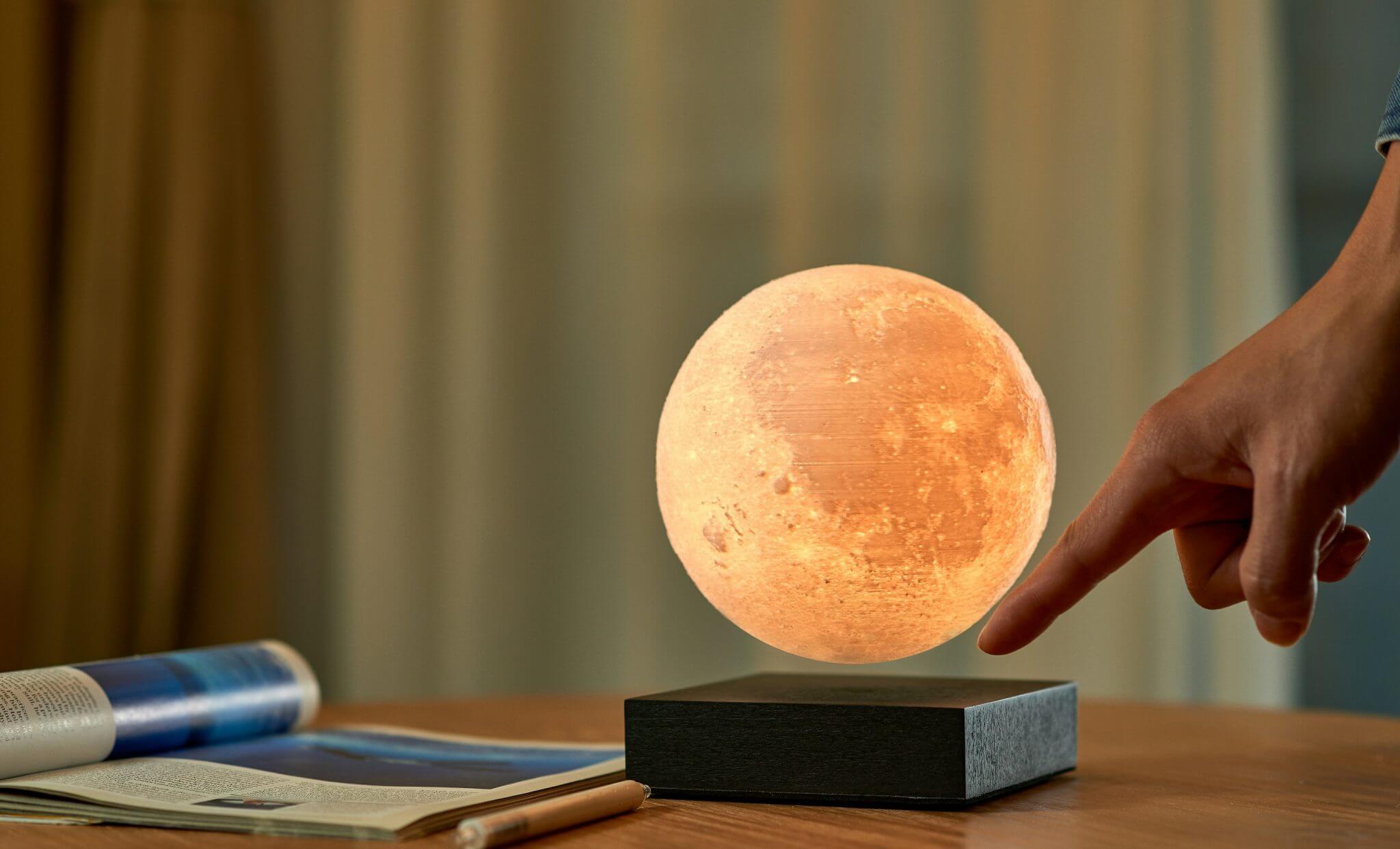 Smart Moon Lamp- Black Wood