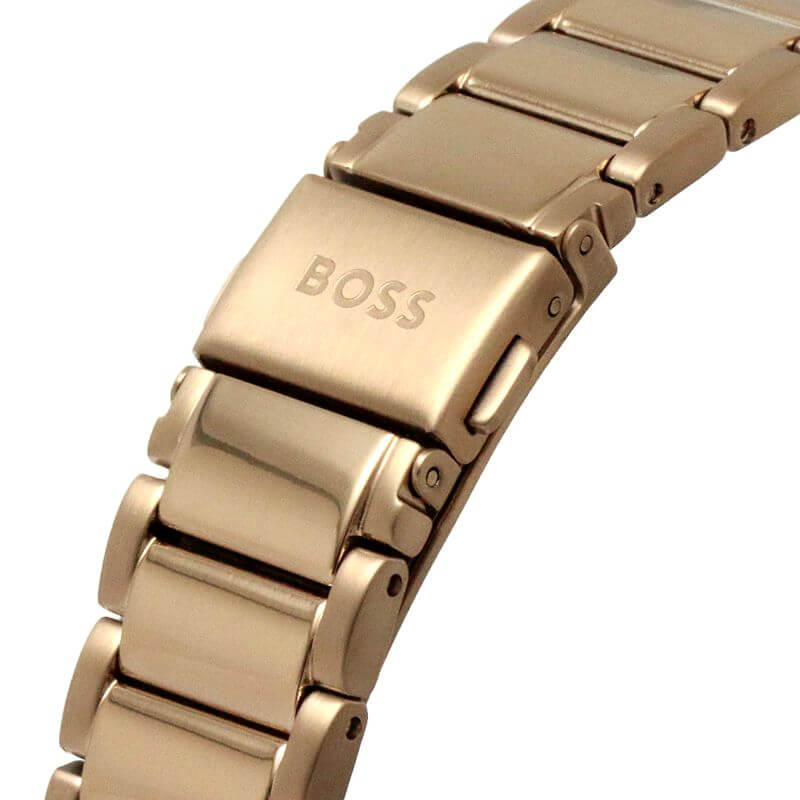 One Rose Chronograph Dial RG Tone Bracelet Strap Ladies Watch