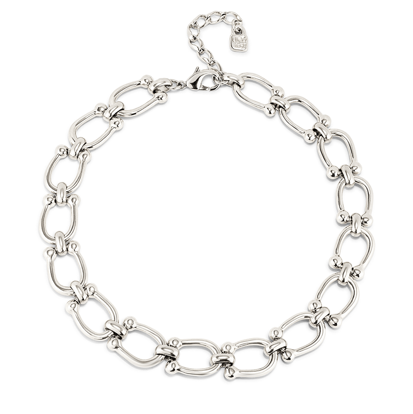 Silver Plated Medium Sized Links Necklace