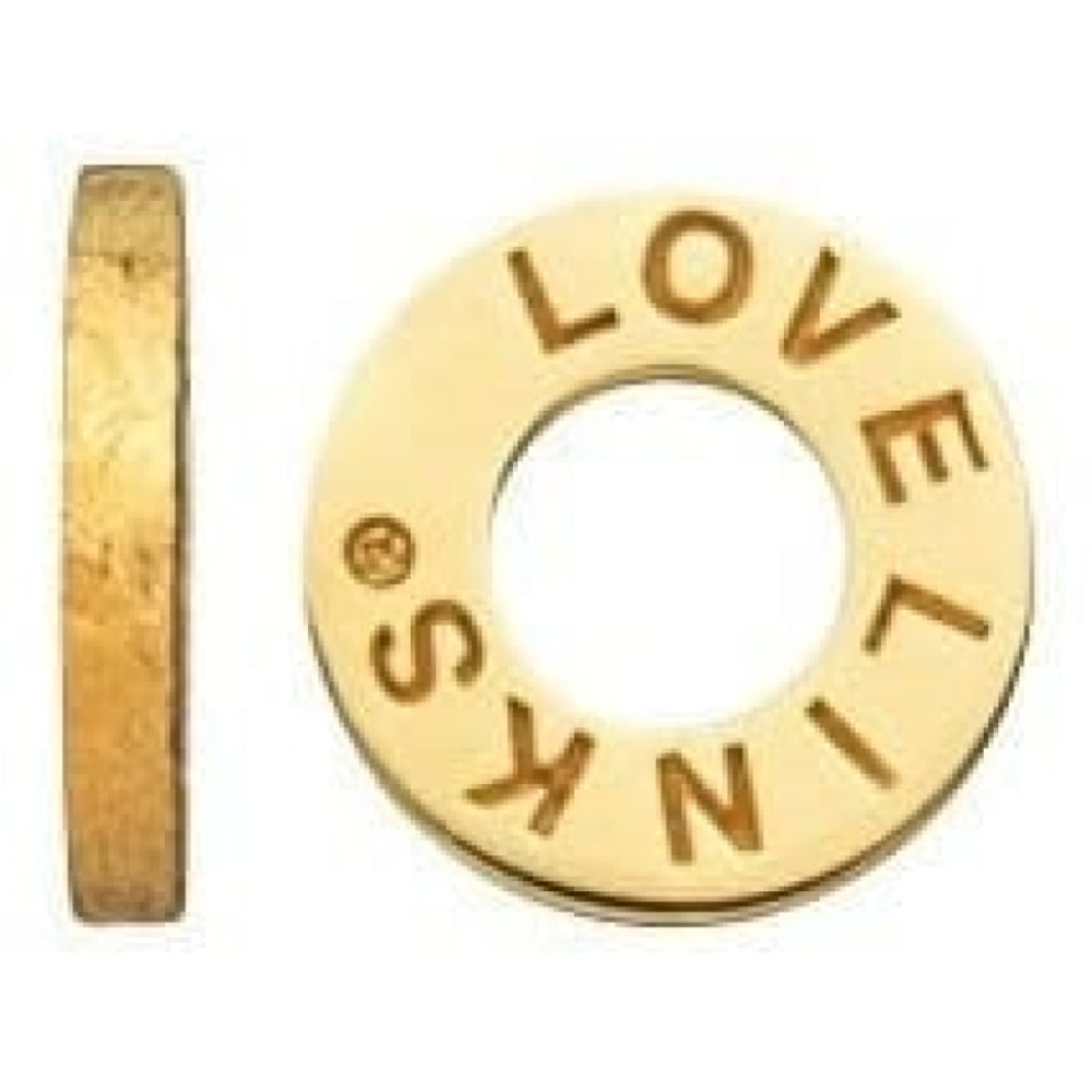 Gold-plated On Silver Disc Spacer Link