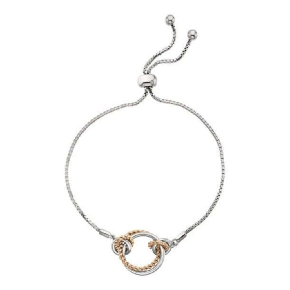 Unity Circle Bracelet- Rose Gold Plate Accents