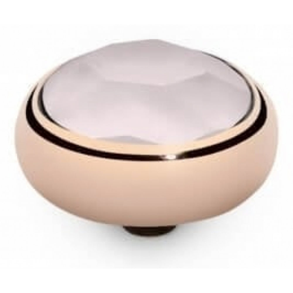 Famosa Rose Gold Plated 10mm Sesto Powder Rose Ring Top