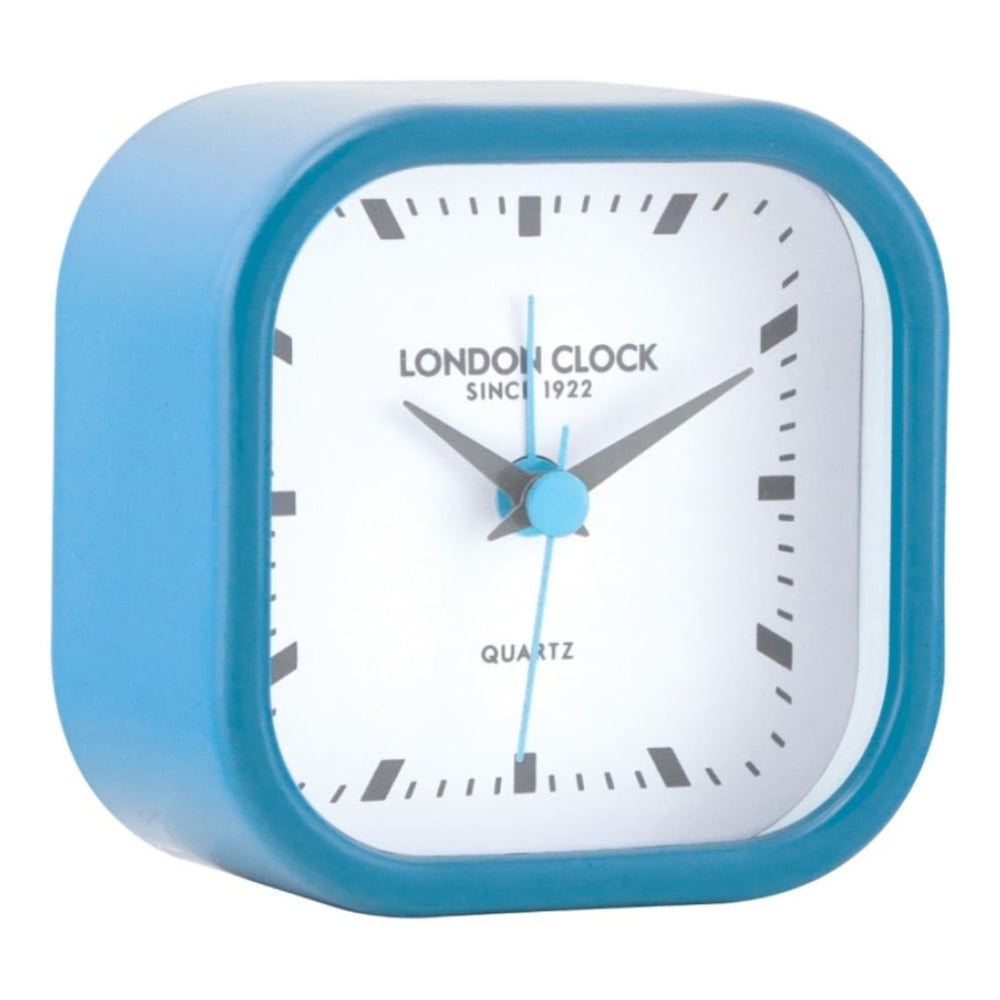 1922 Square Blue Alarm Clock With White Dial