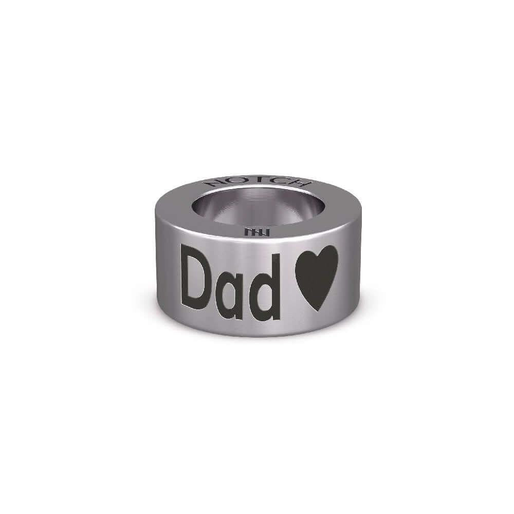 Dad (heart) Family Charm