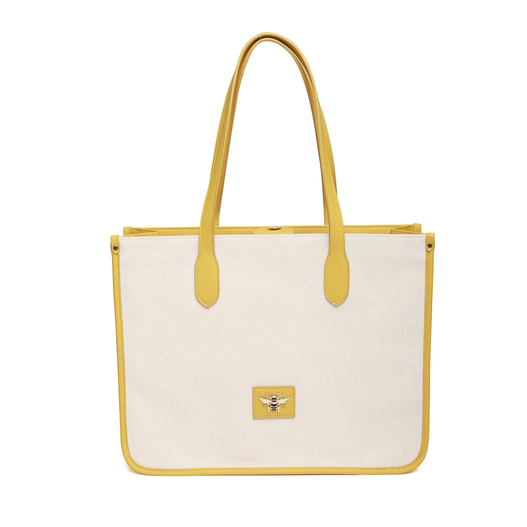 Kingston Canvas Tote In Mustard